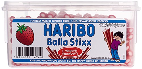 Haribo Balla Stixx Erdbeer,3er Pack (3x 1.125 kg) von HARIBO
