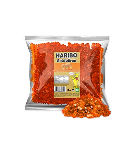 Haribo Goldbären Saft- Orange, sortenreine Gummibärchen, 1 Kg von HARIBO