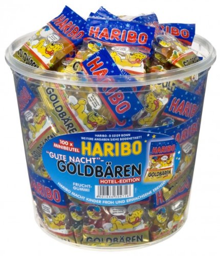 Haribo Gute Nacht Goldbären, 3 x 100 Minibeutel, 3 x 1kg von HARIBO