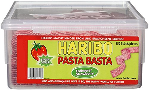 Haribo Pasta Basta Erdbeere Sour,4er Pack (4x 1.125 kg) von HARIBO