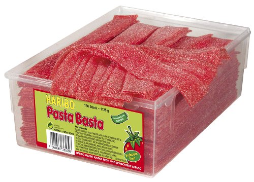 Haribo Pasta Basta Sour Strawberry 150 Pieces in Box 1125 gram Haribo Pasta Basta Sour Strawberry 150 Pieces in Box 1125 gram von HARIBO