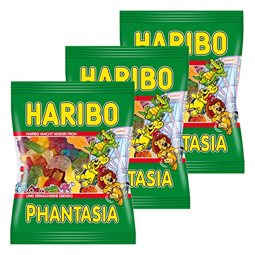 Haribo Phantasia, 3er Set, Fantasia, Fruchtgummi, Weingummi, Gummibärchen, Beutel à 200 g von HARIBO