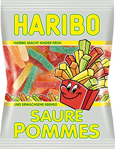 Haribo Saure Pommes, 24er Pack (24 x 100 g Beutel) von HARIBO