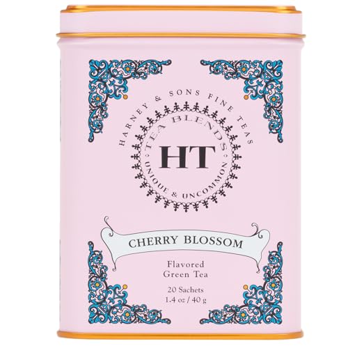 Harney & Sons Koffeinhaltige Kirschblüten-Grüntee-Dose 1 Packung von Harney & Sons