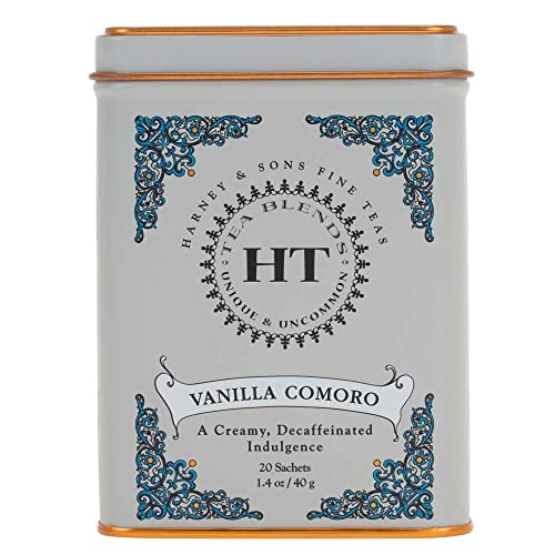 Harney & Söhne entkoffeiniert Vanille Comoro schwarzer Tee Dose 20 Beuteln Harney & Söhne entkoffeiniert Vanille Comoro schwarzer Tee Dose 20 Beuteln von Harney & Sons