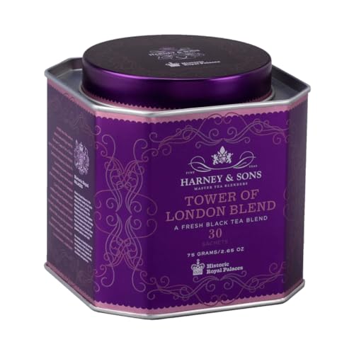 Harney & Sons London Tower Mix Klassische Tee-Mischung - Frische, wunderbar erfrischende Schwarzteemischung - 2,65 Unzen, 30 Umschläge Harney & Sons London Tower Mix Klassische Tee-Mischung - Frische, wunderbar erfrischende Schwarzteemischung - 2,65 Unzen, 30 Umschläge von Harney & Sons