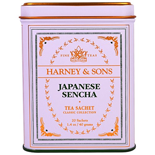 Japanese Sencha Tea Sachet, 20 Sachets, 1,4 Unzen (40 g) - Harney Sons von Harney & Sons