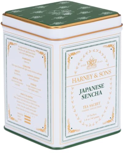 Japanese Sencha Tea Sachet, 20 Sachets, 1,4 Unzen (40 g) - Harney Sons von Harney & Sons