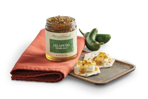 Harry & David Jalapeno Grünes Gelee (297.7 g), würziger Snack, Käseknacker-Aufstrich, Vorspeise zum Spieltag von Harry & David