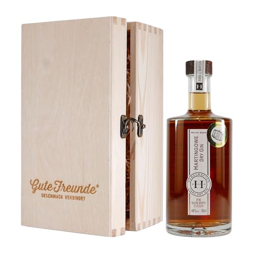 Hartingowe Dry Gin PX Sherry Cask mit Geschenk-Holzkiste Hartingowe Dry Gin PX Sherry Cask mit Geschenk-Holzkiste von Hartingowe
