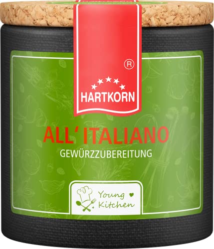 All'Italiano Gewürzzubereitung - 30 g in der Young Kitchen Pappwickeldose mit Korkdeckel von Hartkorn - wiederverschließbar und wiederbefüllbar All'Italiano Gewürzzubereitung - 30 g in der Young Kitchen Pappwickeldose mit Korkdeckel von Hartkorn - wiederverschließbar und wiederbefüllbar von Hartkorn