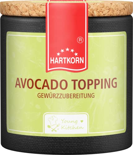 Avocado Topping - 45 g in der Young Kitchen Pappwickeldose mit Korkdeckel von Hartkorn - wiederverschließbar und wiederbefüllbar von Hartkorn