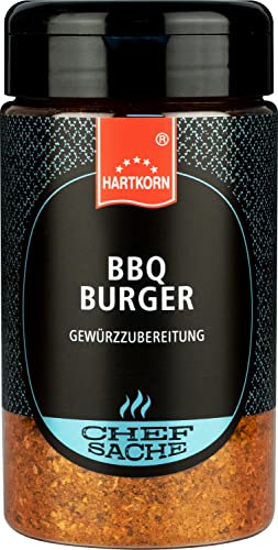 BBQ Burger Chefsache - 210 g (13 cm hoch und ⌀ 6,5cm) von Hartkorn - wiederverschließbar und wiederbefüllbar von Hartkorn
