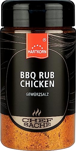 BBQ Rub Chicken Chefsache - 230 g (13 cm hoch und ⌀ 6,5cm) von Hartkorn - wiederverschließbar und wiederbefüllbar von Hartkorn