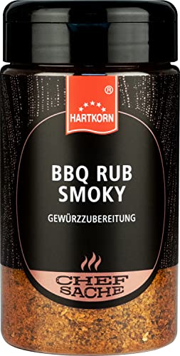 BBQ Rub Smoky Chefsache - 215 g (13 cm hoch und ⌀ 6,5cm) von Hartkorn - wiederverschließbar und wiederbefüllbar von Hartkorn