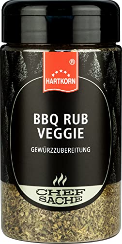 BBQ Rub Veggie Chefsache - 95 g (13 cm hoch und ⌀ 6,5cm) von Hartkorn - wiederverschließbar und wiederbefüllbar von Hartkorn