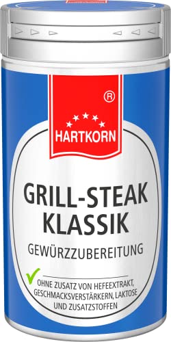 Grill-Steak Klassik Gewürz - 30 g im Aluminium Gewürzstreuer von Hartkorn - wiederverschließbar und wiederbefüllbar von Hartkorn