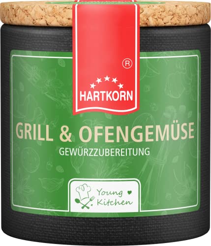 Grill & Ofengemüse - 60 g in der Young Kitchen Pappwickeldose mit Korkdeckel von Hartkorn - wiederverschließbar und wiederbefüllbar von Hartkorn