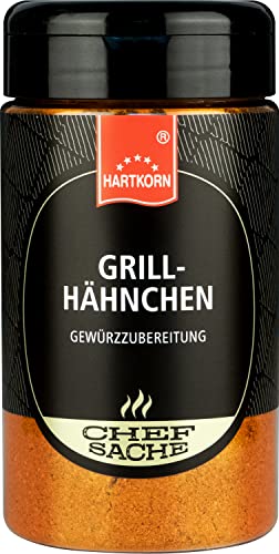 Grillhähnchen Chefsache - 165 g (13 cm hoch und ⌀ 6,5cm) von Hartkorn - wiederverschließbar und wiederbefüllbar von Hartkorn