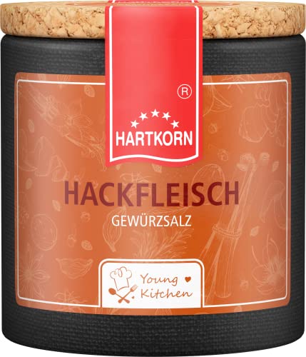 Hackfleisch - 70 g in der Young Kitchen Pappwickeldose mit Korkdeckel von Hartkorn - wiederverschließbar und wiederbefüllbar von Hartkorn