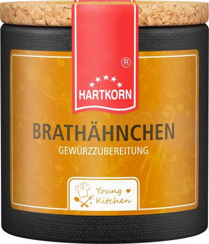 Brathähnchen - 45 g in der Young Kitchen Pappwickeldose mit Korkdeckel von Hartkorn - wiederverschließbar und wiederbefüllbar von Hartkorn