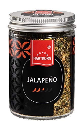Jalapeño, geschrotet - 32 g im Gourmet Glas von Hartkorn - wiederverschließbar und wiederbefüllbar von Hartkorn
