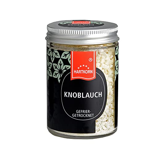 Knoblauch, gefriergetrocknet - 28 g im Gourmet Glas von Hartkorn - wiederverschließbar und wiederbefüllbar von Hartkorn