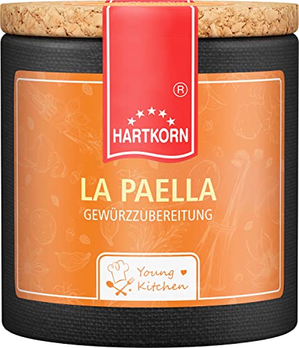 La Paella Gewürzzubereitung - 60 g in der Young Kitchen Pappwickeldose mit Korkdeckel von Hartkorn - wiederverschließbar und wiederbefüllbar La Paella Gewürzzubereitung - 60 g in der Young Kitchen Pappwickeldose mit Korkdeckel von Hartkorn - wiederverschließbar und wiederbefüllbar von Hartkorn