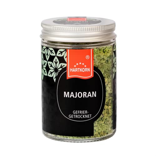 Majoran, gefriergetrocknet - 4 g im Gourmet Glas von Hartkorn - wiederverschließbar und wiederbefüllbar von Hartkorn