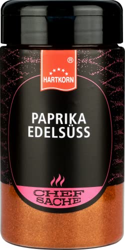 Paprika edelsüß Chefsache - 160 g (13 cm hoch und ⌀ 6,5cm) von Hartkorn - wiederverschließbar und wiederbefüllbar von Hartkorn