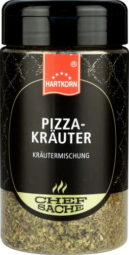 Pizza-Kräuter Chefsache - 60 g (13 cm hoch und ⌀ 6,5cm) von Hartkorn - wiederverschließbar und wiederbefüllbar von Hartkorn