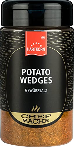 Potato Wedges Chefsache - 200 g (13 cm hoch und ⌀ 6,5cm) von Hartkorn - wiederverschließbar und wiederbefüllbar von Hartkorn