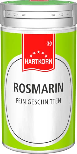 Rosmarin, fein geschnitten - 18 g im Aluminium Gewürzstreuer von Hartkorn - wiederverschließbar und wiederbefüllbar von Hartkorn