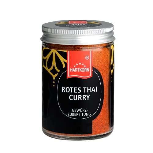 Rotes Thai Curry - 50 g im Gourmet Glas von Hartkorn - wiederverschließbar und wiederbefüllbar von Hartkorn