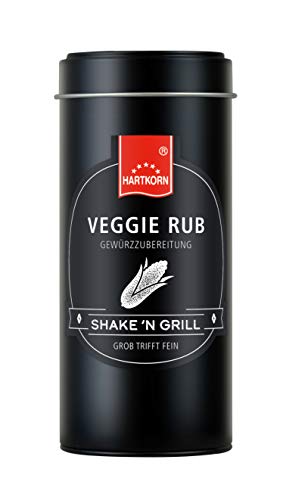 Shake'n Grill Veggie Rub Gewürz - 60 g in der Streudose von Hartkorn - licht- und aromageschützt von Hartkorn