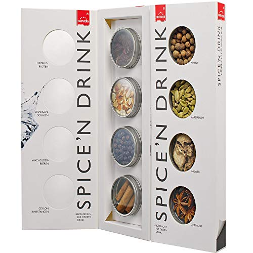 Spice´n Drink - 8 Botanicals - Set von Hartkorn. Piment, Kardamomkapseln, geschnittener Ingwer, Sternanis, Hibiskusblüten, Orangenschalen, Wacholderbeeren, Canehl Zimtstangen Spice´n Drink - 8 Botanicals - Set von Hartkorn. Piment, Kardamomkapseln, geschnittener Ingwer, Sternanis, Hibiskusblüten, Orangenschalen, Wacholderbeeren, Canehl Zimtstangen von Hartkorn