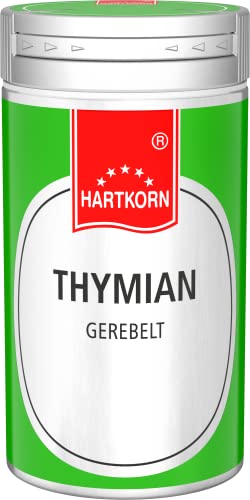 Thymian, gerebelt - 14 g im Aluminium Gewürzstreuer von Hartkorn - wiederverschließbar und wiederbefüllbar von Hartkorn
