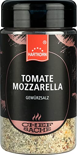 Tomate Mozzarella Chefsache - 195 g (13 cm hoch und ⌀ 6,5cm) von Hartkorn - wiederverschließbar und wiederbefüllbar von Hartkorn