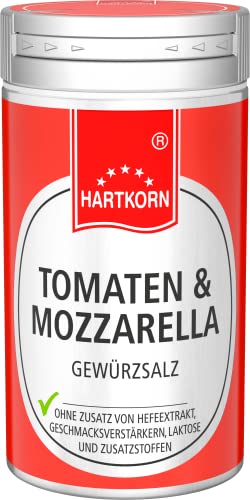 Tomaten & Mozzarella-Gewürz - 30 g im Aluminium Gewürzstreuer von Hartkorn - wiederverschließbar und wiederbefüllbar von Hartkorn