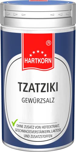 Tzatziki Gewürz - 54 g im Aluminium Gewürzstreuer von Hartkorn - wiederverschließbar und wiederbefüllbar von Hartkorn