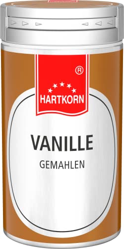 Vanille, gemahlen - 15 g im Aluminium Gewürzstreuer von Hartkorn - wiederverschließbar und wiederbefüllbar von Hartkorn
