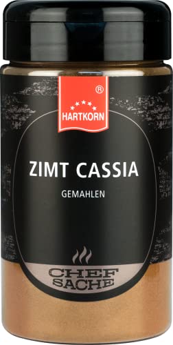 Zimt Cassia gemahlen Chefsache - 145 g (13 cm hoch und ⌀ 6,5cm) von Hartkorn - wiederverschließbar und wiederbefüllbar von Hartkorn