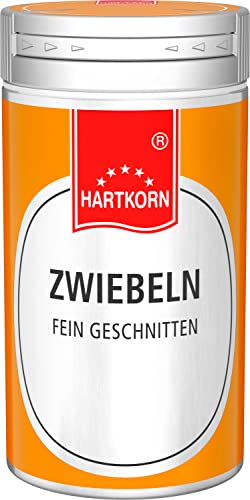 Zwiebeln, fein geschnitten - 36 g im Aluminium Gewürzstreuer von Hartkorn - wiederverschließbar und wiederbefüllbar von Hartkorn