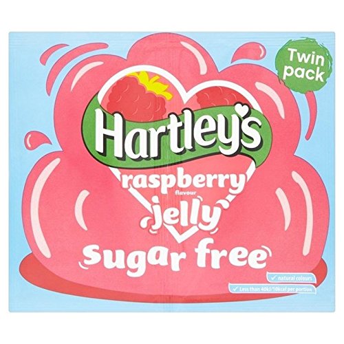 Hartley's Zucker Himbeere Kristalle Gelatine, 23 g, 2 Stück von Hartleys