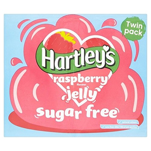 Hartley 's ohne Zucker Himbeere Duftgranulat Gelee 23 g (Packung von 6) von Hartley's