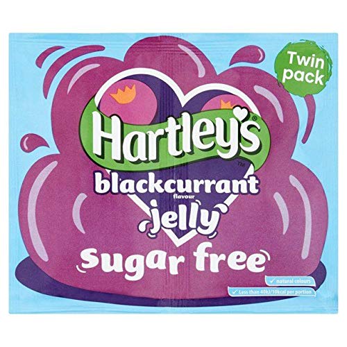 Hartleys Zucker Frei Schwarze Johannisbeere Gelee Kristalle 23G von Hartleys