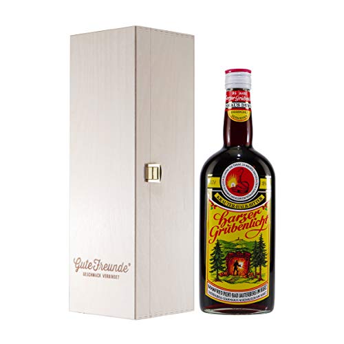Harzer Grubenlicht - Kräuter-Halb-Bitter mit Geschenk-Holzkiste Harzer Grubenlicht - Kräuter-Halb-Bitter mit Geschenk-Holzkiste von Harzer Grubenlicht