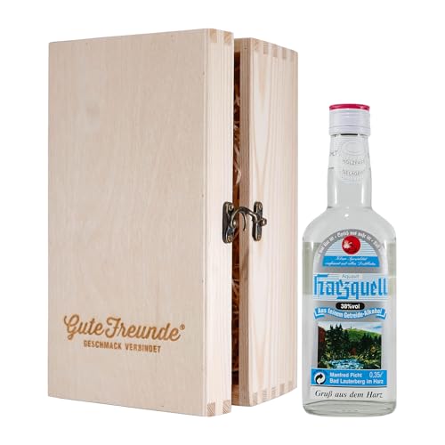 Harzquell Aquavit 0,35L mit Geschenk-Holzkiste Harzquell Aquavit 0,35L mit Geschenk-Holzkiste von Harzquell