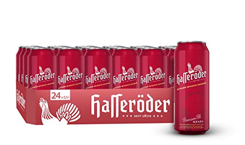 Hasseröder Premium Pils Dosenbier, EINWEG, Pils Bier (24 x 0.5 l Dose) von Hasseröder