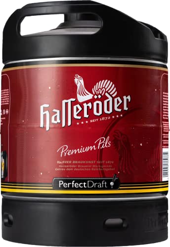Hasseröder Premium Pils Bier Perfect Draft (1 x 6l) MEHRWEG Fassbier von Hasseröder